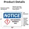 Signmission Non-Hazardous Materials Only OSHA Notice Sign, Vinyl Decal, 10in W x 7in L, 2PK OS-2PACK-NS-D-710-L-15071 - alternate 4